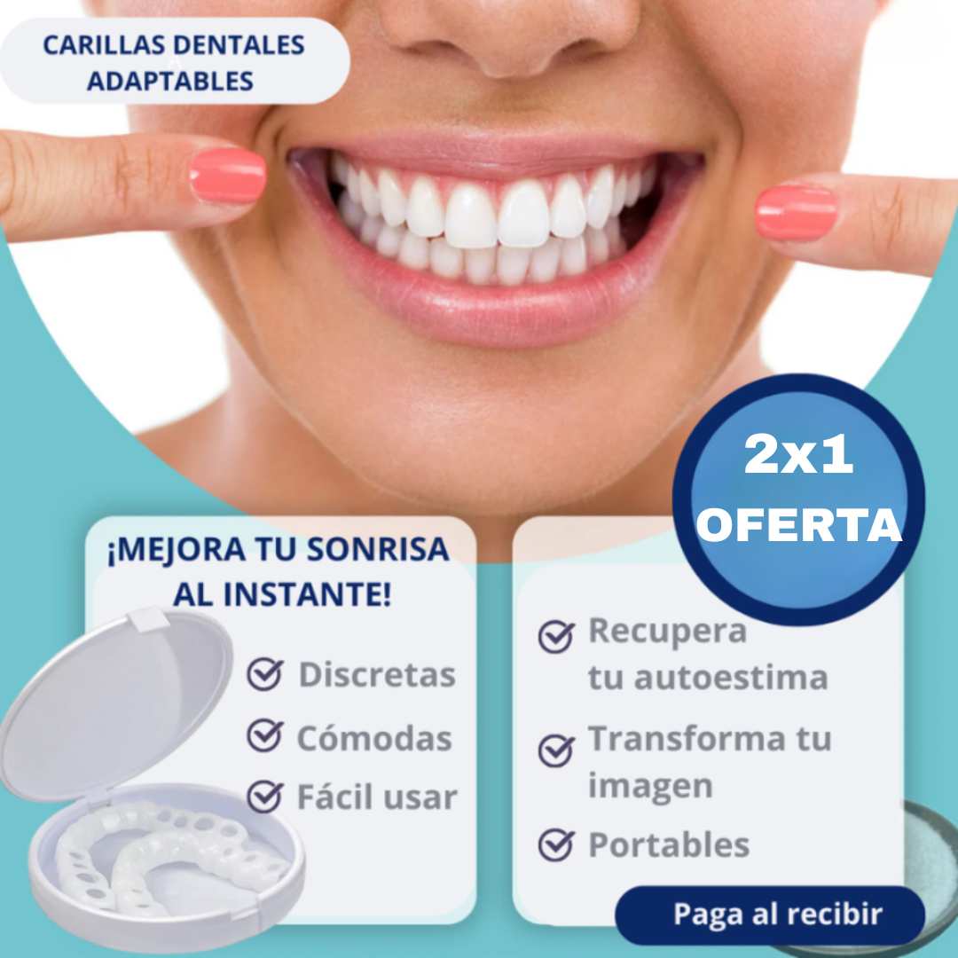 😱OFERTA EXCLUSIVA 2X1😱 Carillas Dentales Adaptables - Transforma tu Sonrisa