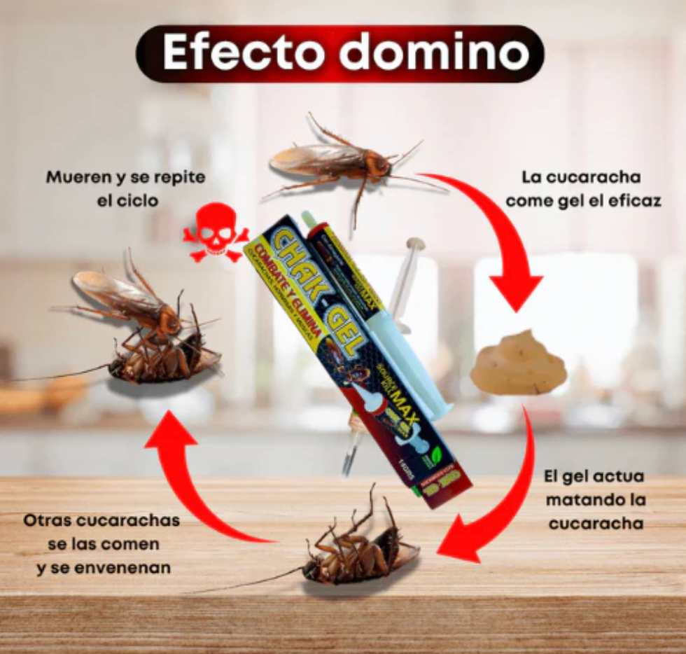 (SUPER 2X1) Chack Gel - Mata Cucarachas