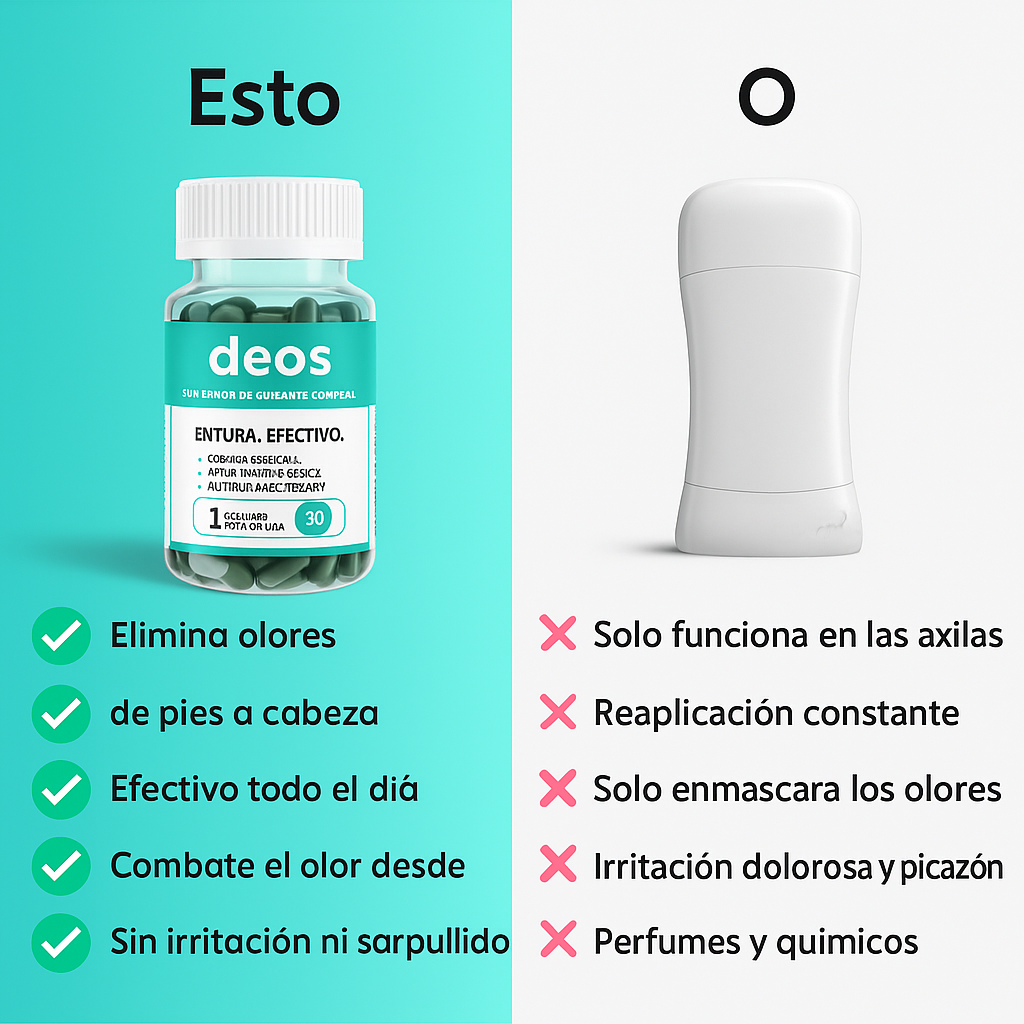 Deos™ - Desodorante Natural en Cápsulas (60 caps)